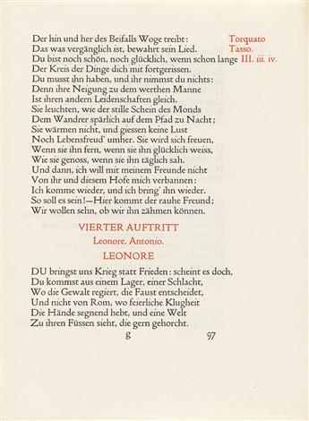 (DOVES PRESS.) Strouse, Norman H.; and Dreyfus, John. C-S The Master Craftsman: An Account of the Work of T. J. Cobden-Sanderson [and]